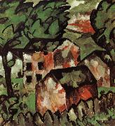 Kasimir Malevich, The red house in view